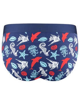 Мужские трусы слипы UNICONF PB50, Цвет: темно-синий, Размеры: M, изображение 4