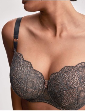 Бюстгальтер полупоролоновый Alles LUSSO PU зеленый, Цвет: зеленый, Размеры: 90H, изображение 4