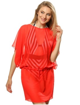 Пляжная туника Jolidon RFQ27 красный, Цвет: красный, Размеры: S