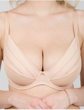 Бюстгальтер-минимайзер мягкий Milavitsa 127630 нюд, Цвет: нюд, Размеры: 75E