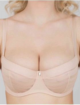 Бюстгальтер балконет мягкий Milavitsa 127640 нюд, Цвет: нюд, Размеры: 75F