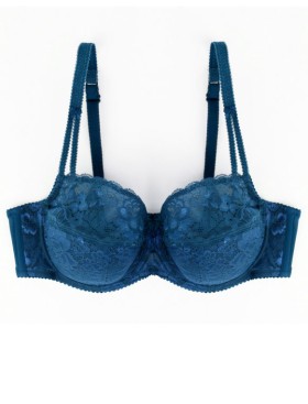 Классический бюстгальтер полупоролон Misstyle 2521 французский синий, Цвет: французский синий, Размеры: 90B, изображение 2