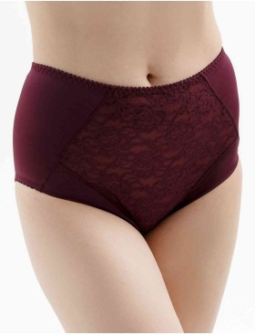 Высокие трусы слипы Misstyle 5009 темный виноград, Цвет: темный виноград, Размеры: XL
