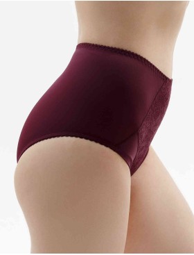 Высокие трусы слипы Misstyle 5009 темный виноград, Цвет: темный виноград, Размеры: XL, изображение 2