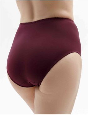Высокие трусы слипы Misstyle 5009 темный виноград, Цвет: темный виноград, Размеры: XL, изображение 3