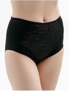 Высокие трусы слипы Misstyle 5009 черный, Цвет: черный, Размеры: L