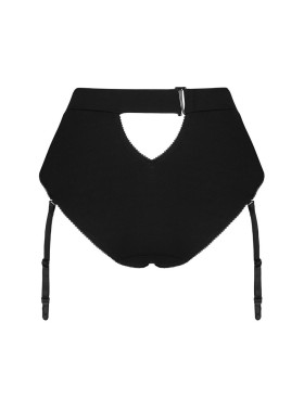 Трусики с пажами для чулок Obsessive EDITYA GARTER PANTIES, Цвет: черный, Размеры: XS/S, изображение 5