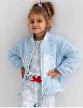 Детская теплая толстовка Sensis BLUE DREAM KIDS, Цвет: голубой, Размеры: 122-128