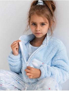 Детская теплая толстовка Sensis BLUE DREAM KIDS, Цвет: голубой, Размеры: 122-128, изображение 2