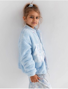 Детская теплая толстовка Sensis BLUE DREAM KIDS, Цвет: голубой, Размеры: 122-128, изображение 3