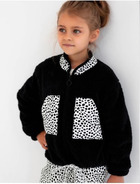 Детская теплая толстовка Sensis LUCKY KIDS, Цвет: черный, Размеры: 122-128