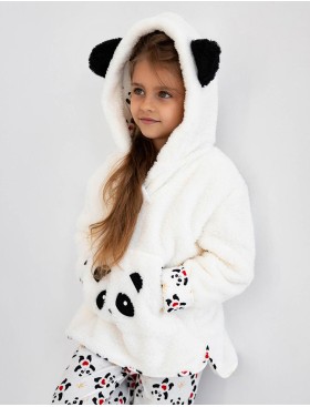 Детская плюшевая толстовка Sensis PANDA KIDS, Цвет: белый, Размеры: 122-128