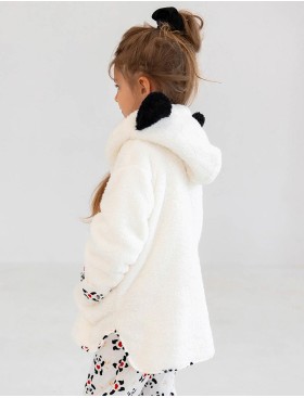 Детская плюшевая толстовка Sensis PANDA KIDS, Цвет: белый, Размеры: 122-128, изображение 2