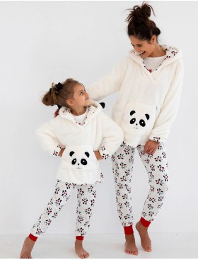 Детская плюшевая толстовка Sensis PANDA KIDS, Цвет: белый, Размеры: 122-128, изображение 3