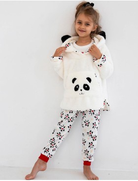 Детская плюшевая толстовка Sensis PANDA KIDS, Цвет: белый, Размеры: 122-128, изображение 5