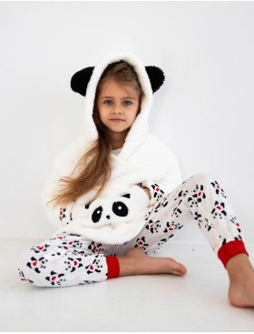 Детская плюшевая толстовка Sensis PANDA KIDS, Цвет: белый, Размеры: 122-128, изображение 6