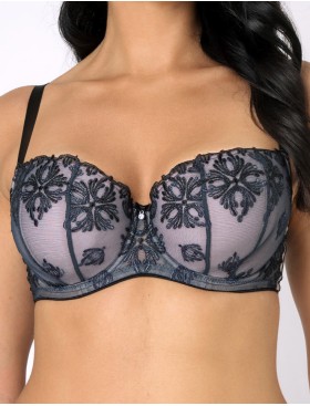 Бюстгальтер балконет тюльпан Subtille KASSIOPEA BLUE balconette, Цвет: темно-синий, Размеры: 85G