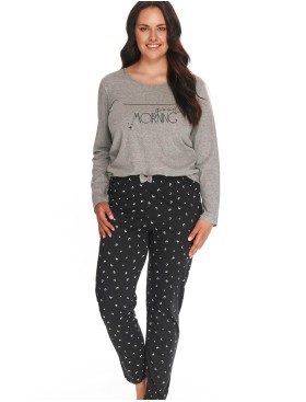 Женская пижама с брюками Taro 2556/2807 ANA серый/черный, Цвет: серый/черный, Размеры: S, изображение 2