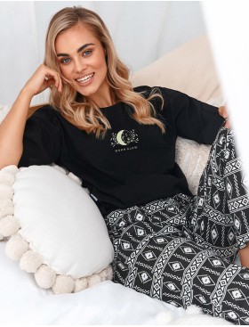 Домашний комплект Taro 2768-01 CHANEL, Цвет: черный/белый, Размеры: S