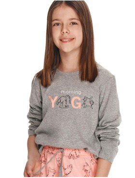 Пижама для девочки Taro 2781-2782 IDA серый, Цвет: серый, Размеры: 98, изображение 2