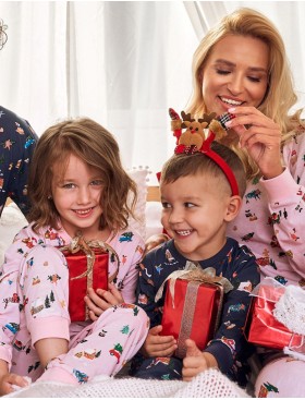 Новогодняя пижама для девочки Taro 2833/2834/2835 LAURA, Цвет: розовый, Размеры: 134, изображение 3