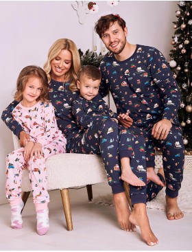 Новогодняя пижама для девочки Taro 2833/2834/2835 LAURA, Цвет: розовый, Размеры: 134, изображение 5