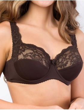 Бюстгальтер мягкий с подкроем Elli 1012 шоколад, Цвет: шоколад, Размеры: 90H
