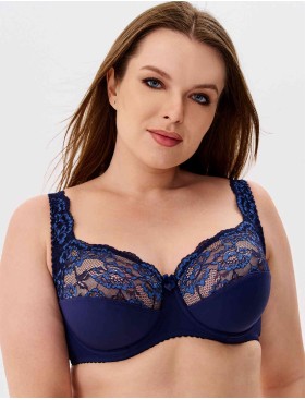 Бюстгальтер мягкий с подкроем Elli 1012 темно-синий, Цвет: темно-синий, Размеры: 75H, изображение 5