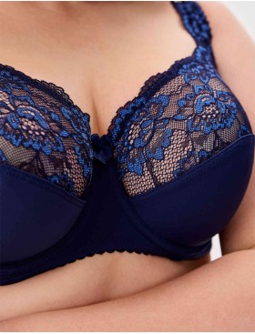 Бюстгальтер мягкий с подкроем Elli 1012 темно-синий, Цвет: темно-синий, Размеры: 75H, изображение 4