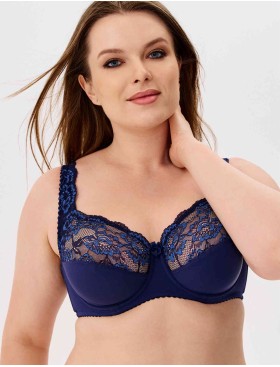 Бюстгальтер мягкий с подкроем Elli 1012 темно-синий, Цвет: темно-синий, Размеры: 75H, изображение 3