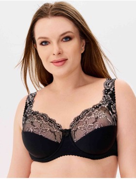 Бюстгальтер мягкий с подкроем Elli 1012 черно-серебро, Цвет: черно-серебро, Размеры: 75H, изображение 3