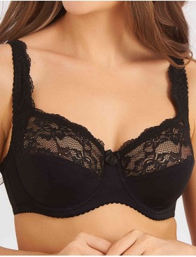 Бюстгальтер мягкий с подкроем Elli 1012 черный, Цвет: черный, Размеры: 75H