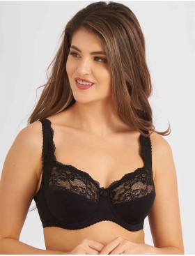 Бюстгальтер мягкий с подкроем Elli 1012 черный, Цвет: черный, Размеры: 75H, изображение 4