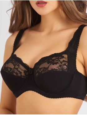 Бюстгальтер мягкий с подкроем Elli 1012 черный, Цвет: черный, Размеры: 75H, изображение 3