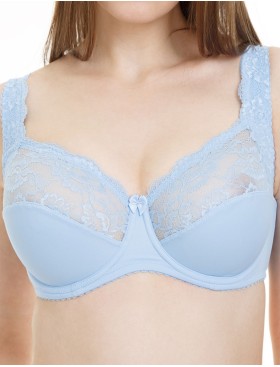 Бюстгальтер мягкий с подкроем Elli 1012 голубой, Цвет: голубой, Размеры: 75H