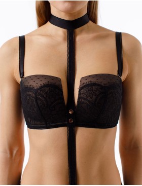 Чокер Coquette Revue DOTS 31114-06, Цвет: черный, Размеры: UN