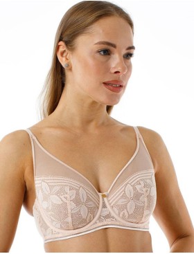 Мягкий кружевной бюстгальтер Coquette Revue IMPRESSIVE 81109-11, Цвет: кремовый, Размеры: 70D, изображение 3