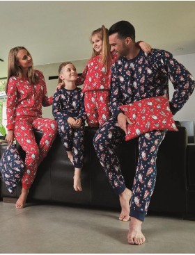 Детская пижама для мальчиков Cornette 264/263 GNOMES 3, Цвет: джинс/красный, Размеры: 110-116, изображение 2