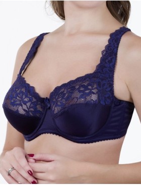 Бюстгальтер мягкий с подкроем Elli 1010 темно-синий, Цвет: темно-синий, Размеры: 80C