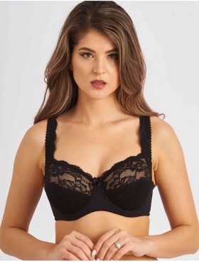 Бюстгальтер мягкий с подкроем Elli 1013 черный, Цвет: черный, Размеры: 75H, изображение 4