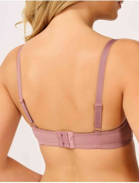 Бюстгальтер балконет Elli 7055 кофейно-розовый, Цвет: кофейно-розовый, Размеры: 75D, изображение 2