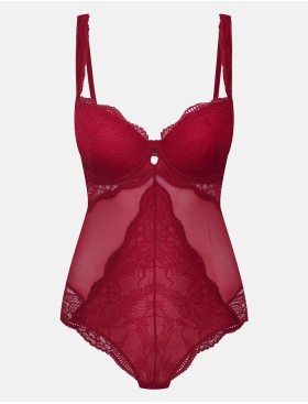 Боди со съемным пуш-ап Esotiq 39968 TULIA, Цвет: вишневый, Размеры: S, изображение 7