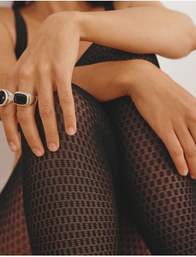 Колготки с узором Gabriella 275 TONIA 60 den чёрный, Цвет: чёрный, Размеры: 2, изображение 3