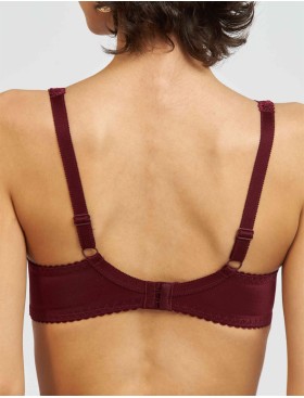 Бюстгальтер балконет Simona M 530/30 бордовый, Цвет: бордо, Размеры: 75H, изображение 2