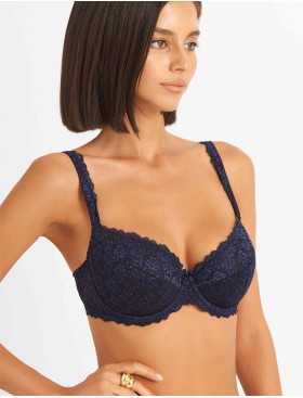 Бюстгальтер балконет пуш-ап Simona M 870 кварц, Цвет: кварц, Размеры: 90D, изображение 4