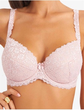 Бюстгальтер балконет пуш-ап Simona M 870 лотос, Цвет: лотос, Размеры: 90D