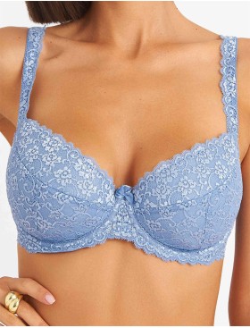 Бюстгальтер балконет пуш-ап Simona M 870 ниагара, Цвет: ниагара, Размеры: 90D