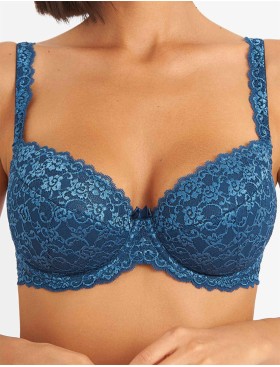 Бюстгальтер балконет пуш-ап Simona M 870 топаз, Цвет: топаз, Размеры: 90D