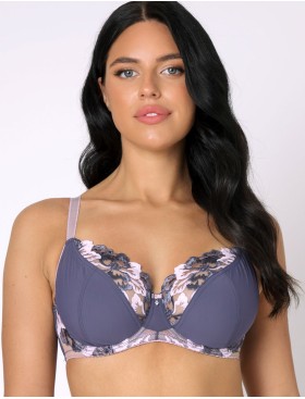 Мягкий бюстгальтер на большую грудь Subtille PETRA soft, Цвет: фиолетовый, Размеры: 70L, изображение 4