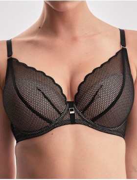Бюстгальтер балконет пуш-ап Alles CHITA P-UP черный, Цвет: черный, Размеры: 70B